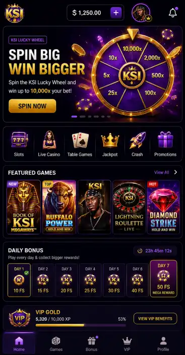 KSI Wheel Mobile Experience